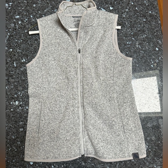 Small LL Bean Heather Grey Vest - Picture 2 of 3